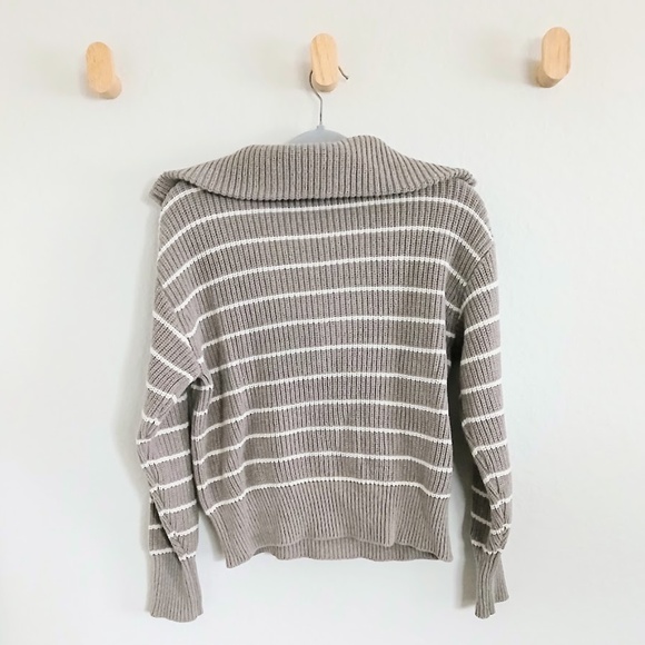 NWOT Z Supply Villa Half Zip Stripe Sweater - Picture 2 of 6